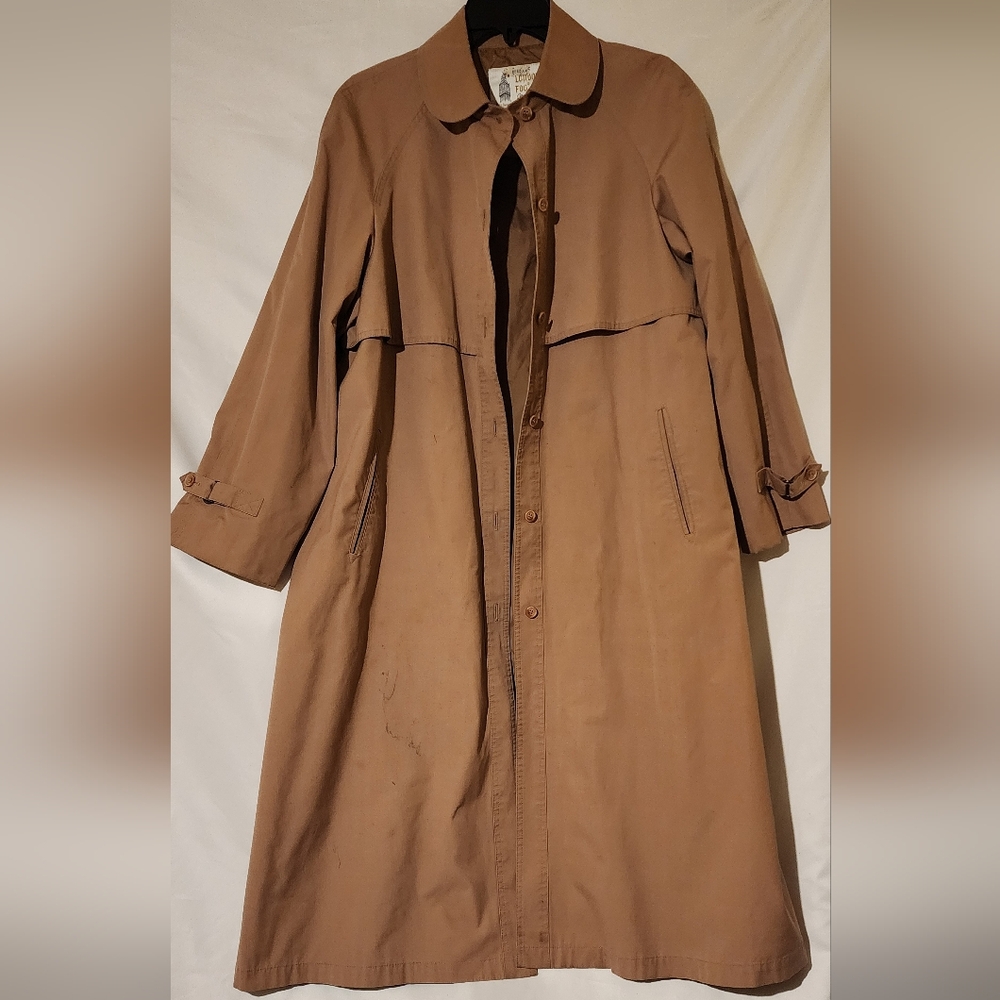 London Fog Tan Trench Coat 12